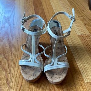 Michael Kors cork wedge sandals